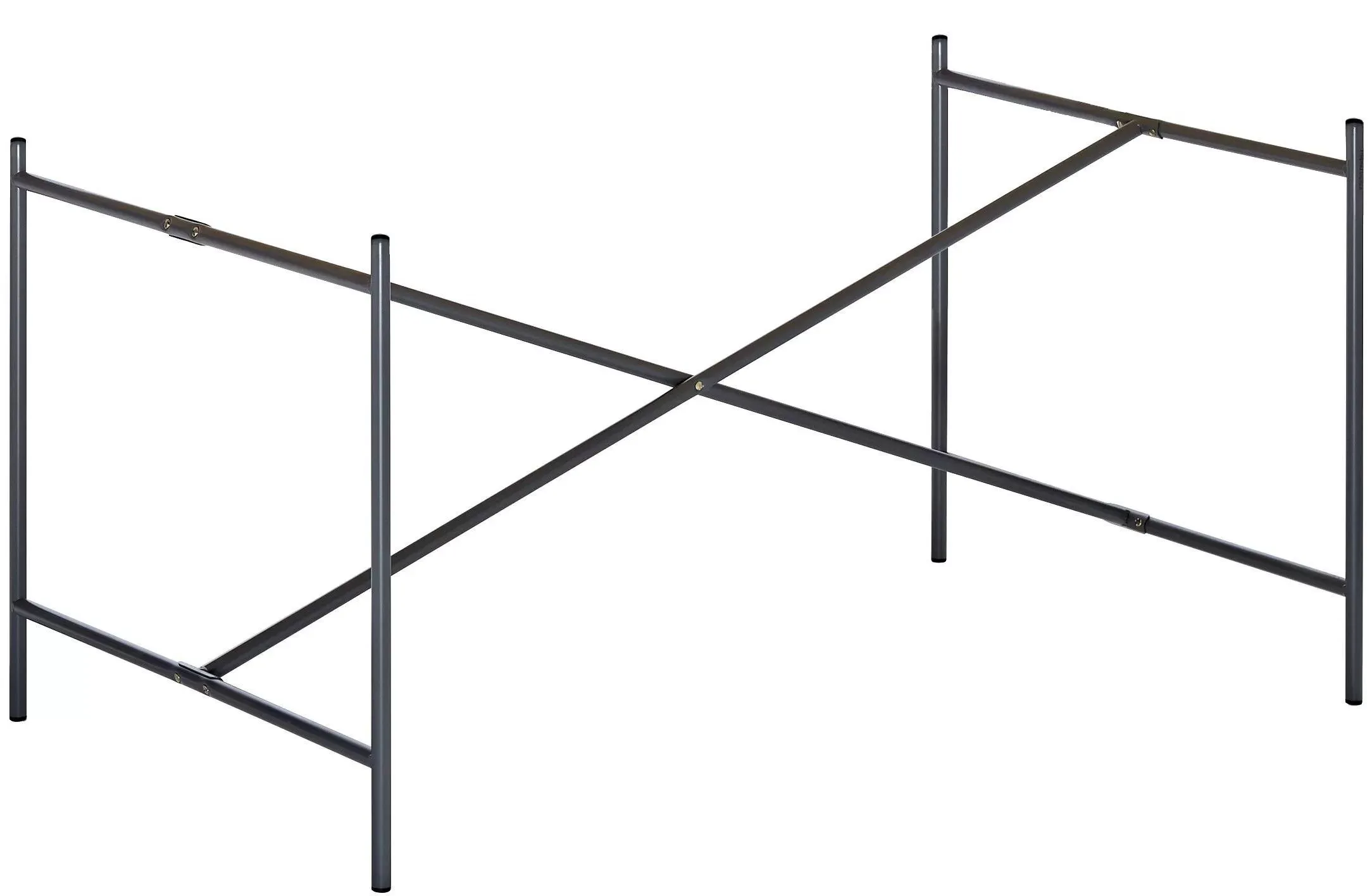 Richard Lampert Piètement de table Eiermann 2 - noir - Entretoise au centre - 100 x 66 cm - avec extension (hauteur 66 cm)