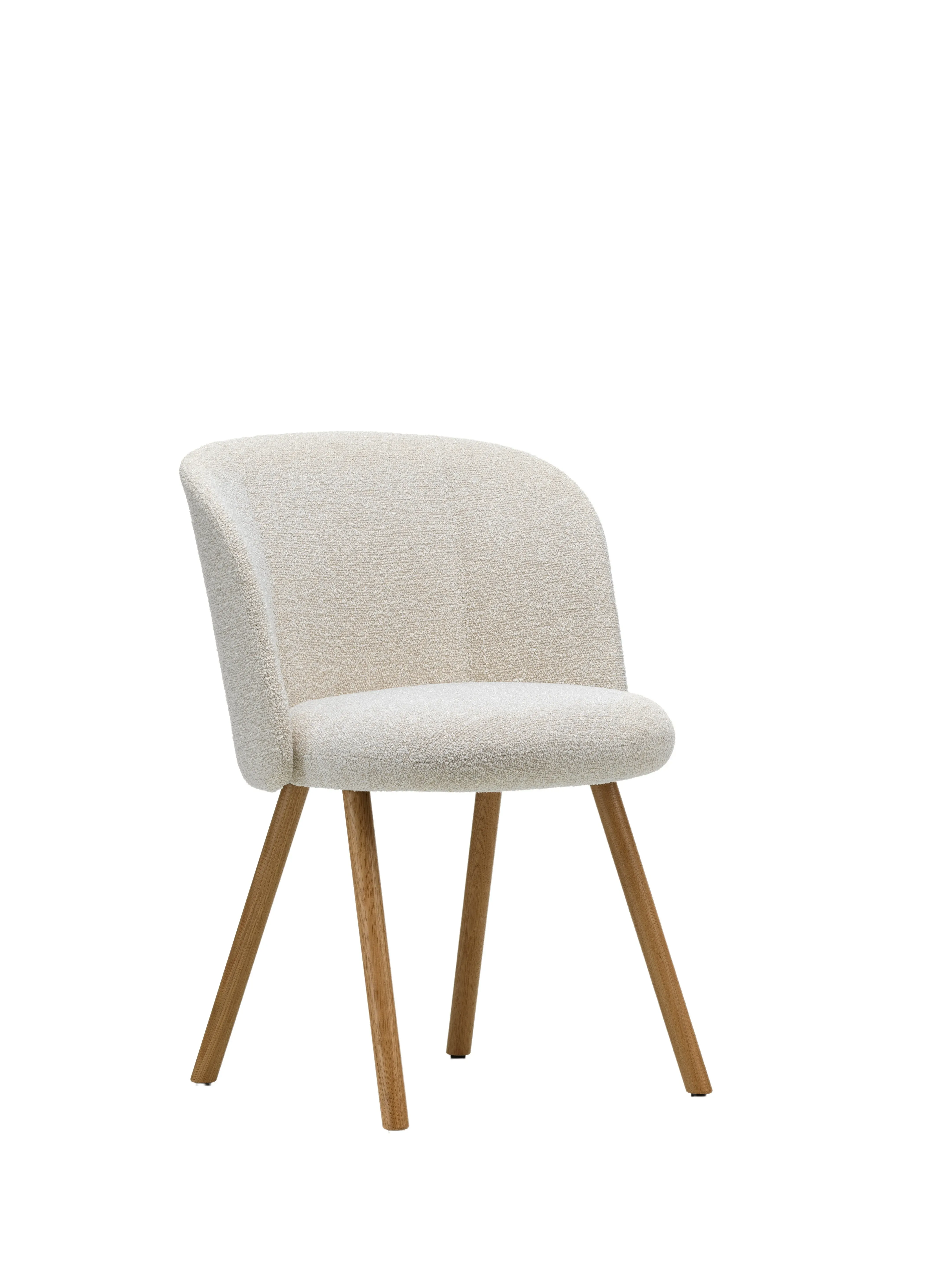 Vitra Chaise Mikado piètement en chêne - Nubia ivoire/perle