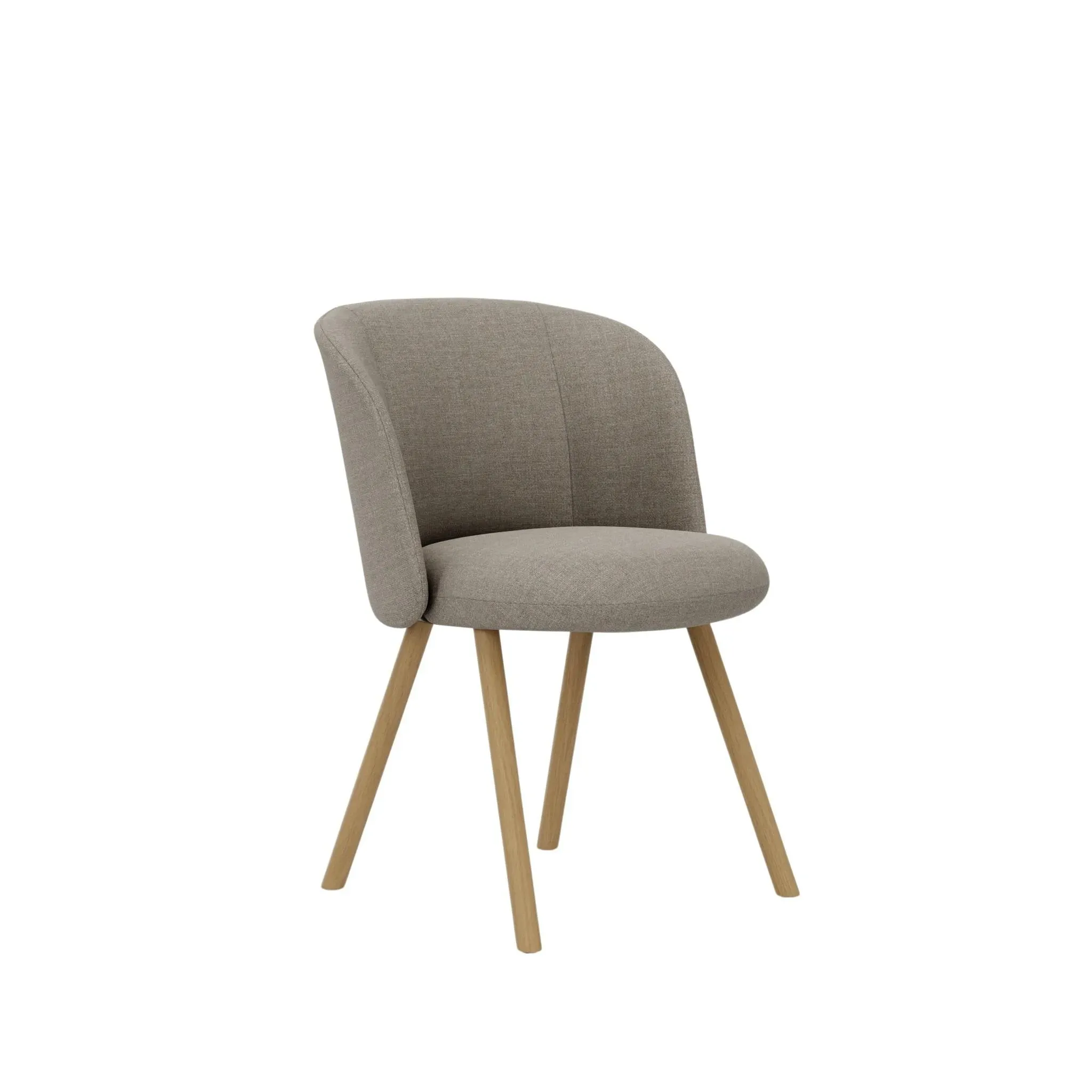 Vitra Chaise Mikado piètement en chêne - Savana sand melange