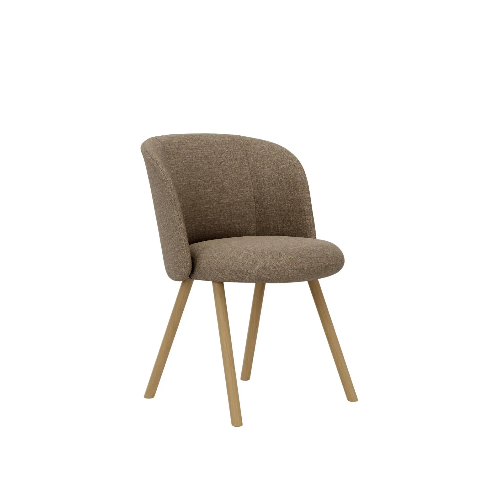 Vitra Chaise Mikado piètement en chêne - Savana papyrus melange