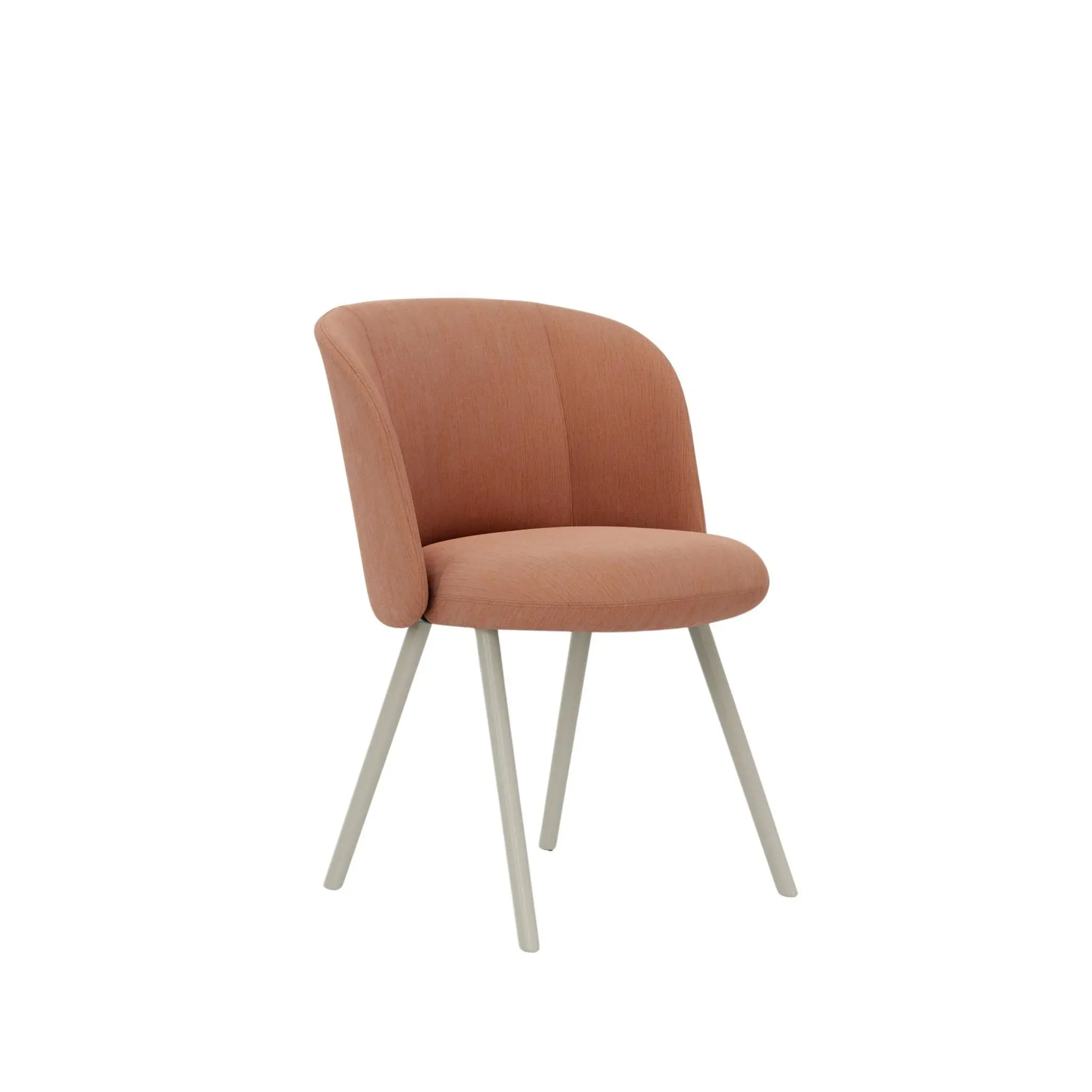 Vitra Chaise Mikado piètement en aluminium - Iroko 2 salm