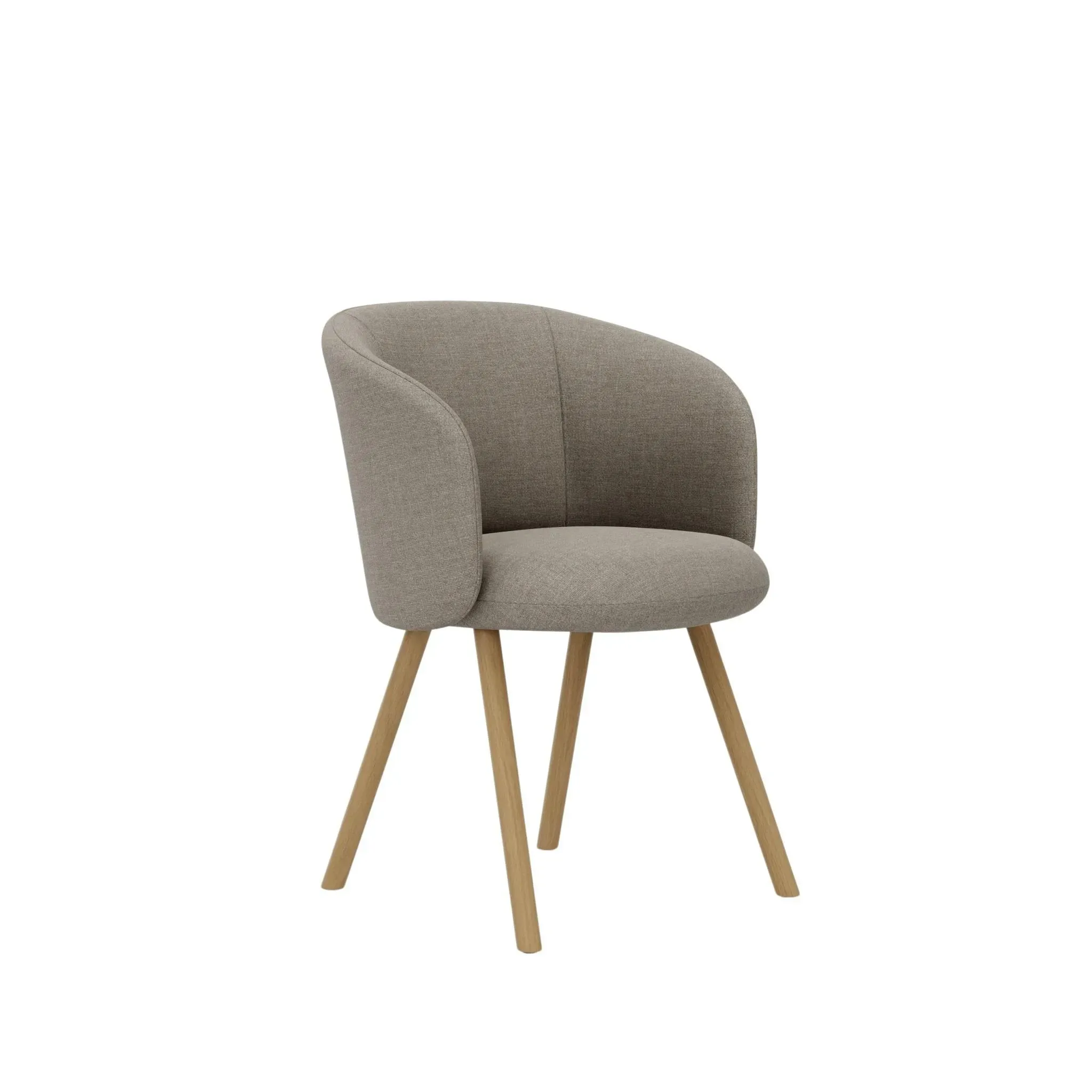 Vitra Fauteuil Mikado piètement en chêne - Savana sand melange