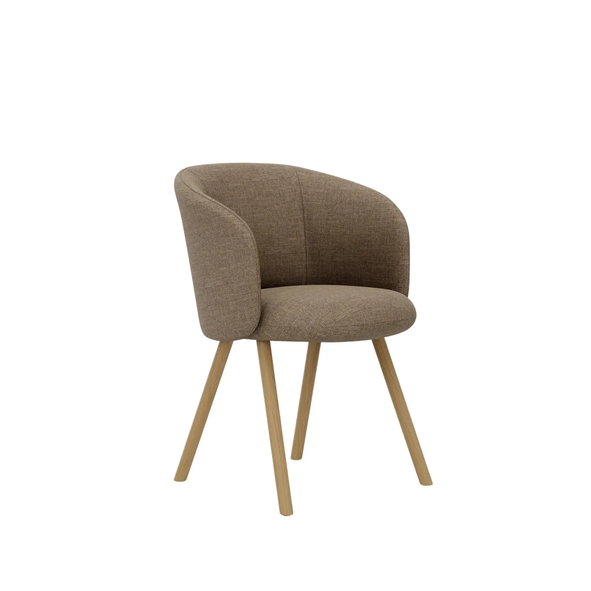 Vitra Fauteuil Mikado piètement en chêne - Savana papyrus melange