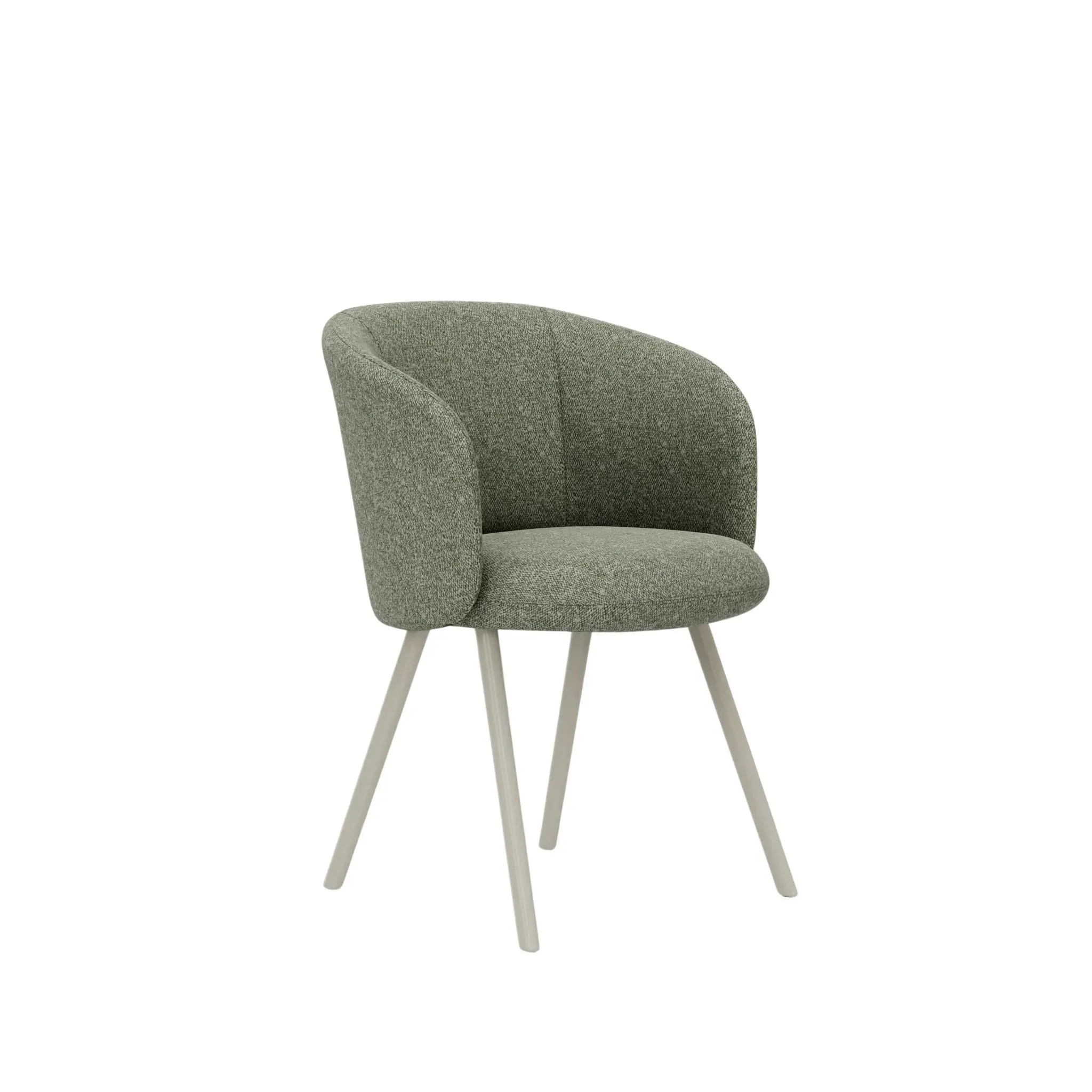 Vitra Fauteuil Mikado avec structure en aluminium - Nubia ivoire/forest
