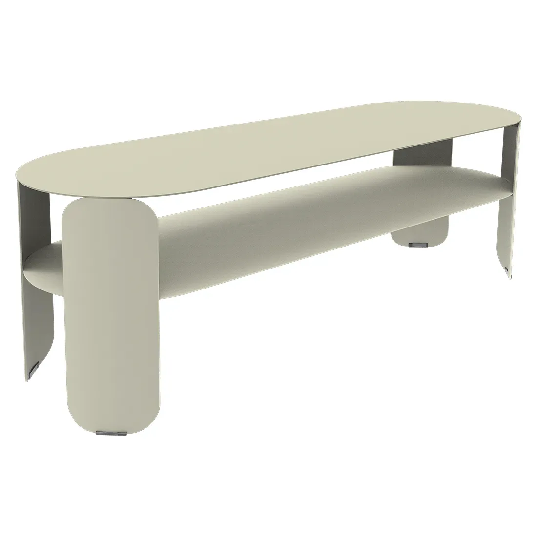 Fermob Table d'appoint basse Bebop - A5 gris argile