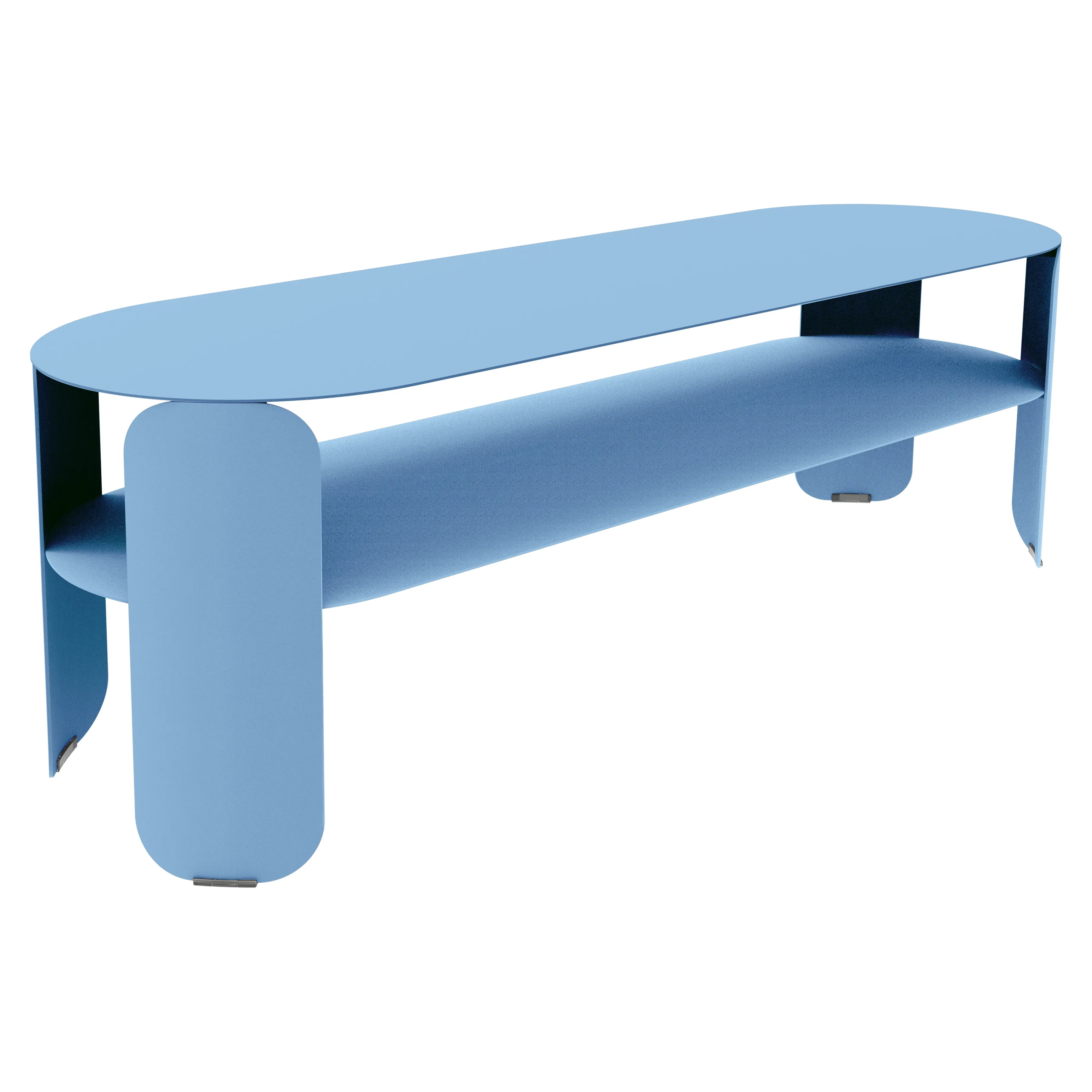 Fermob Table d'appoint basse Bebop - E1 bleu-maya