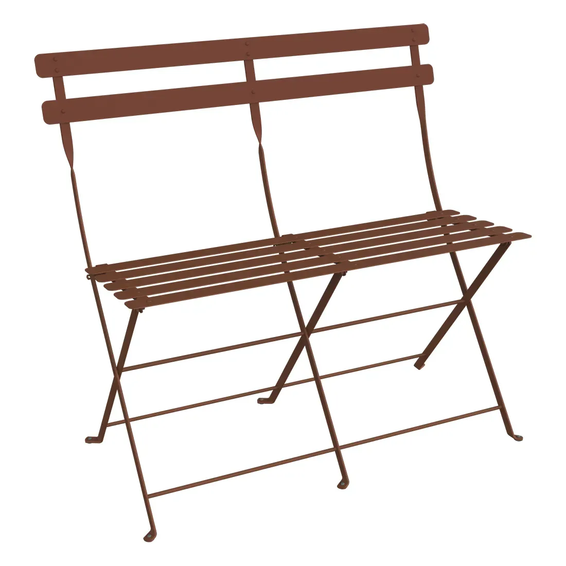 Fermob Banc pliant Bistro 2 places - 20 ocre rouge