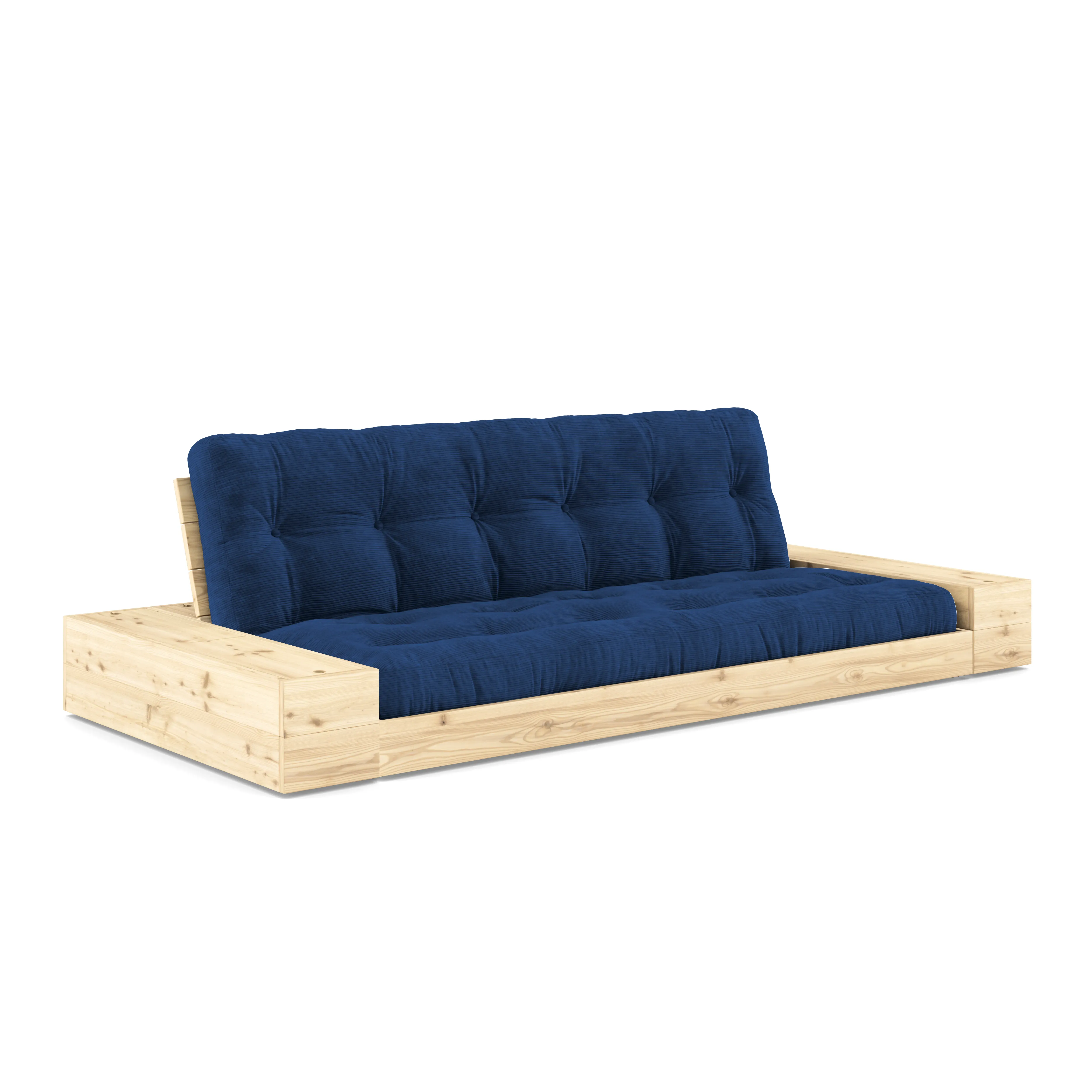 Karup Canapé-lit Base avec casiers de rangement - 517 Royal Blue - 101 ClearLacquered