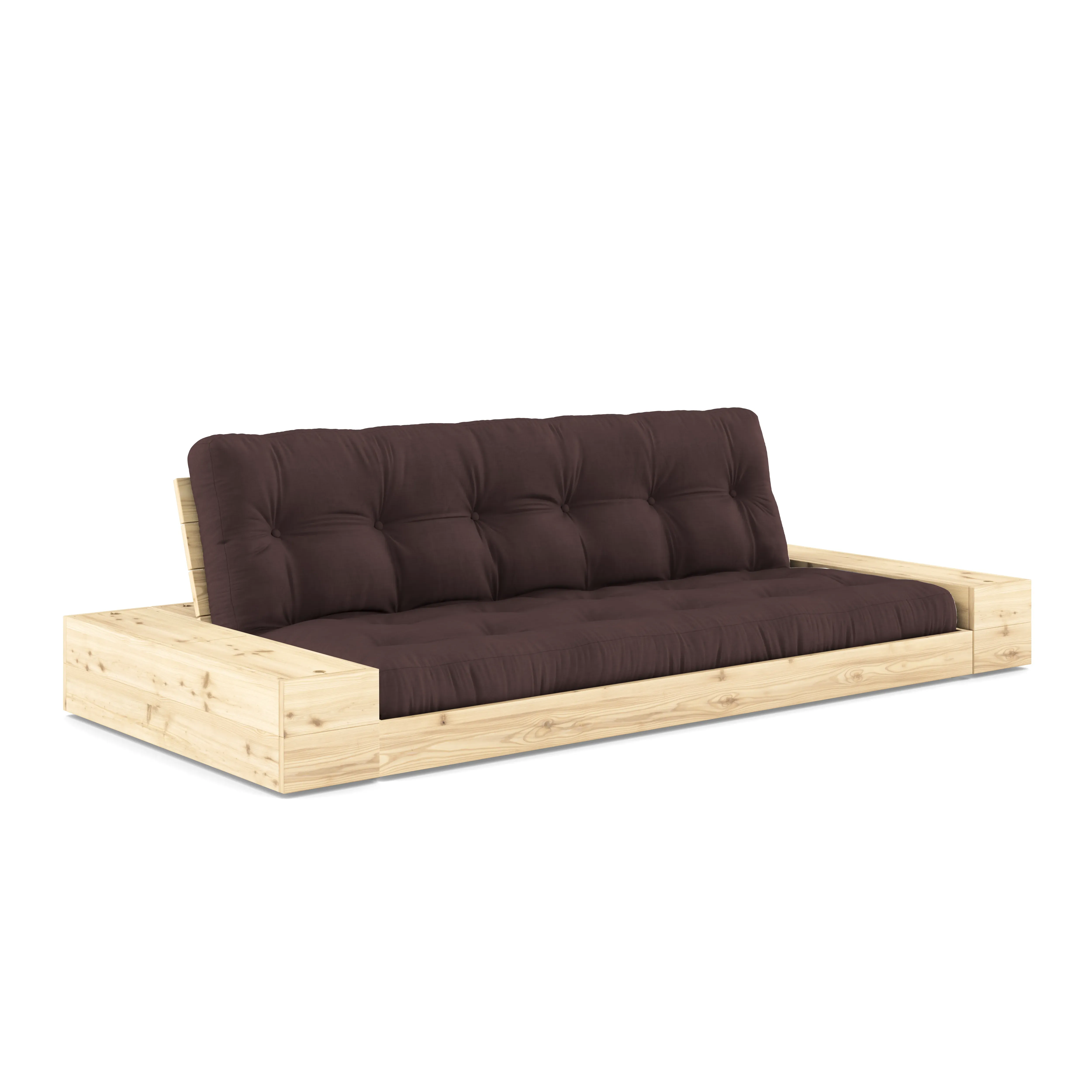 Karup Canapé-lit Base avec casiers de rangement - 715 Brown - 101 ClearLacquered