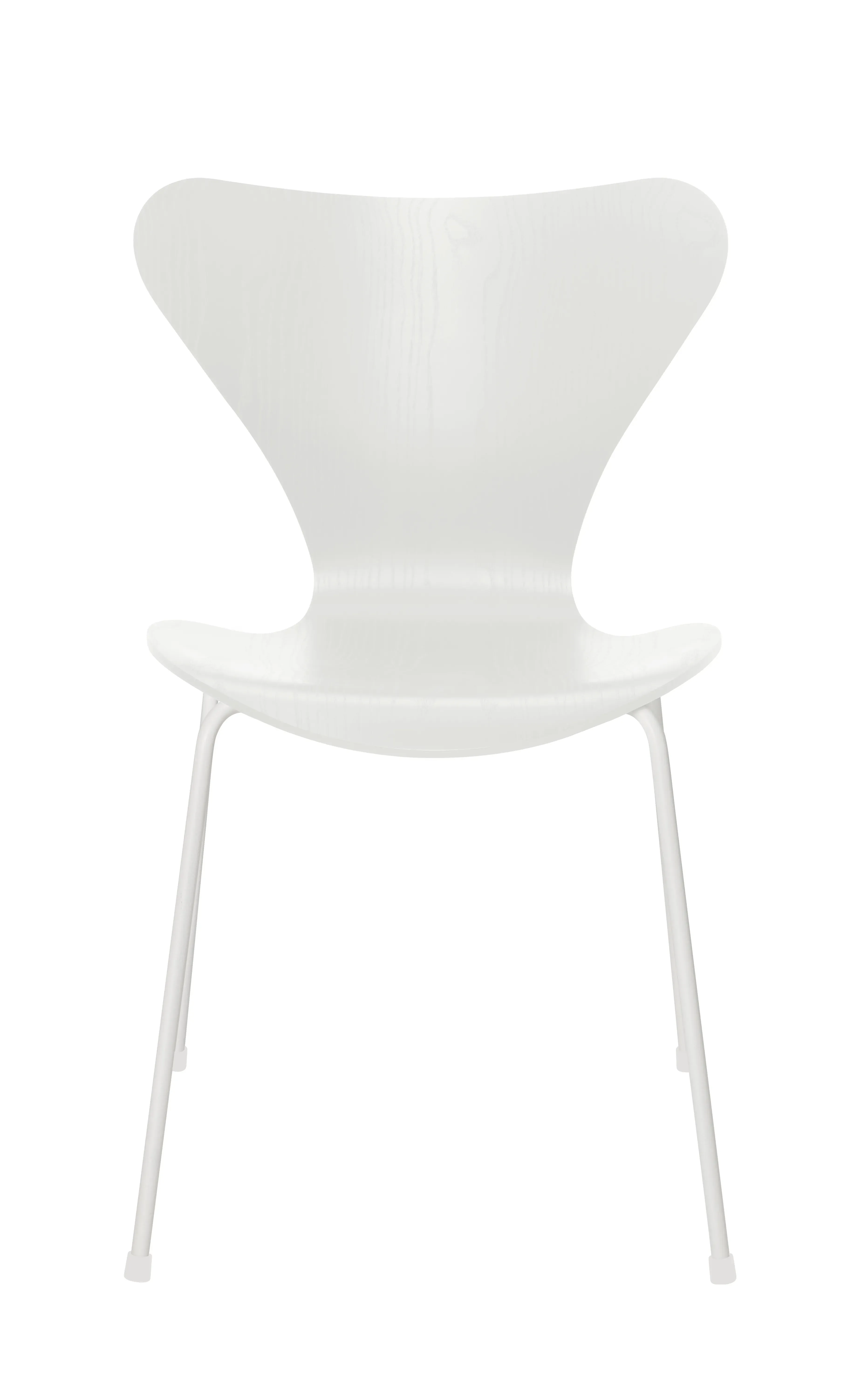 Fritz Hansen Série 7 Chaise 3107 - placage teinté - Frêne blanc - blanc