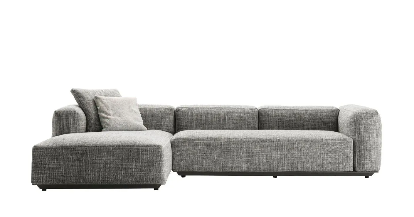 B&B Italia Canapé carré hybride d'extérieur - Saturno pierre