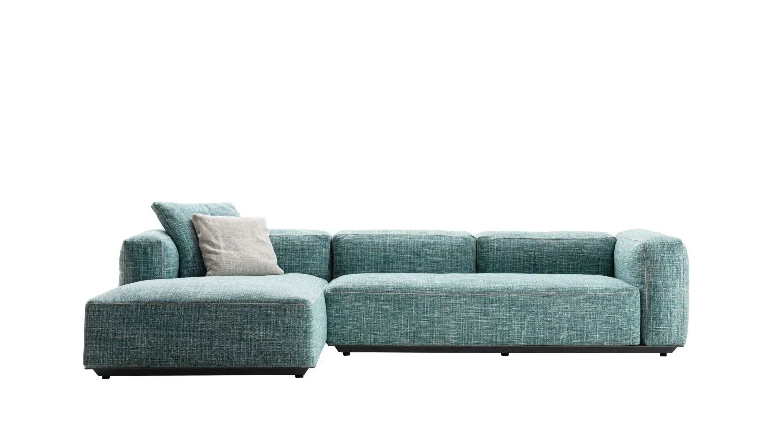 B&B Italia Canapé carré hybride d'extérieur - Saturno Aquamarin