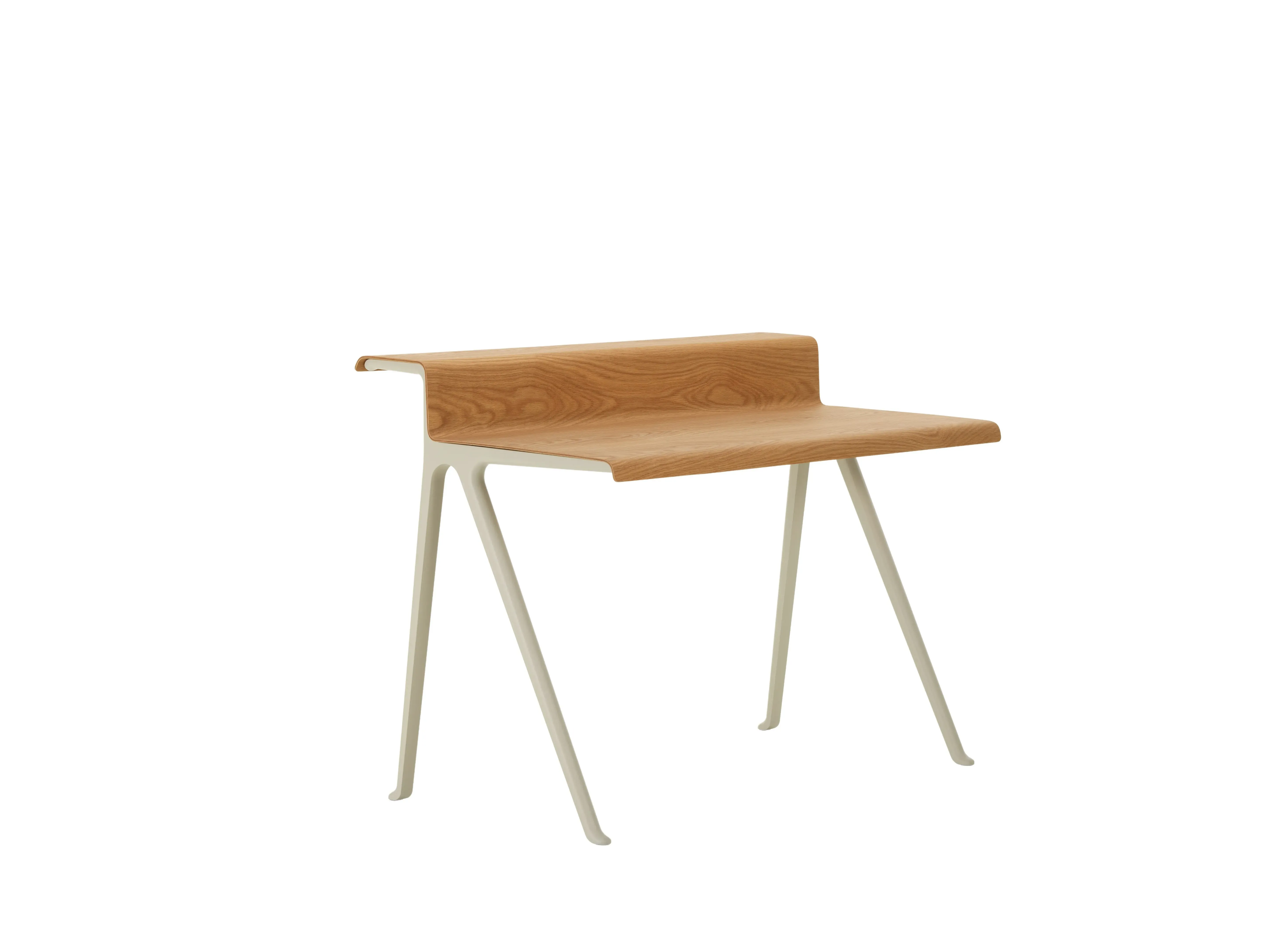 Vitra Bureau Courier - craie revêtue par poudre - Chêne massif nature huilé