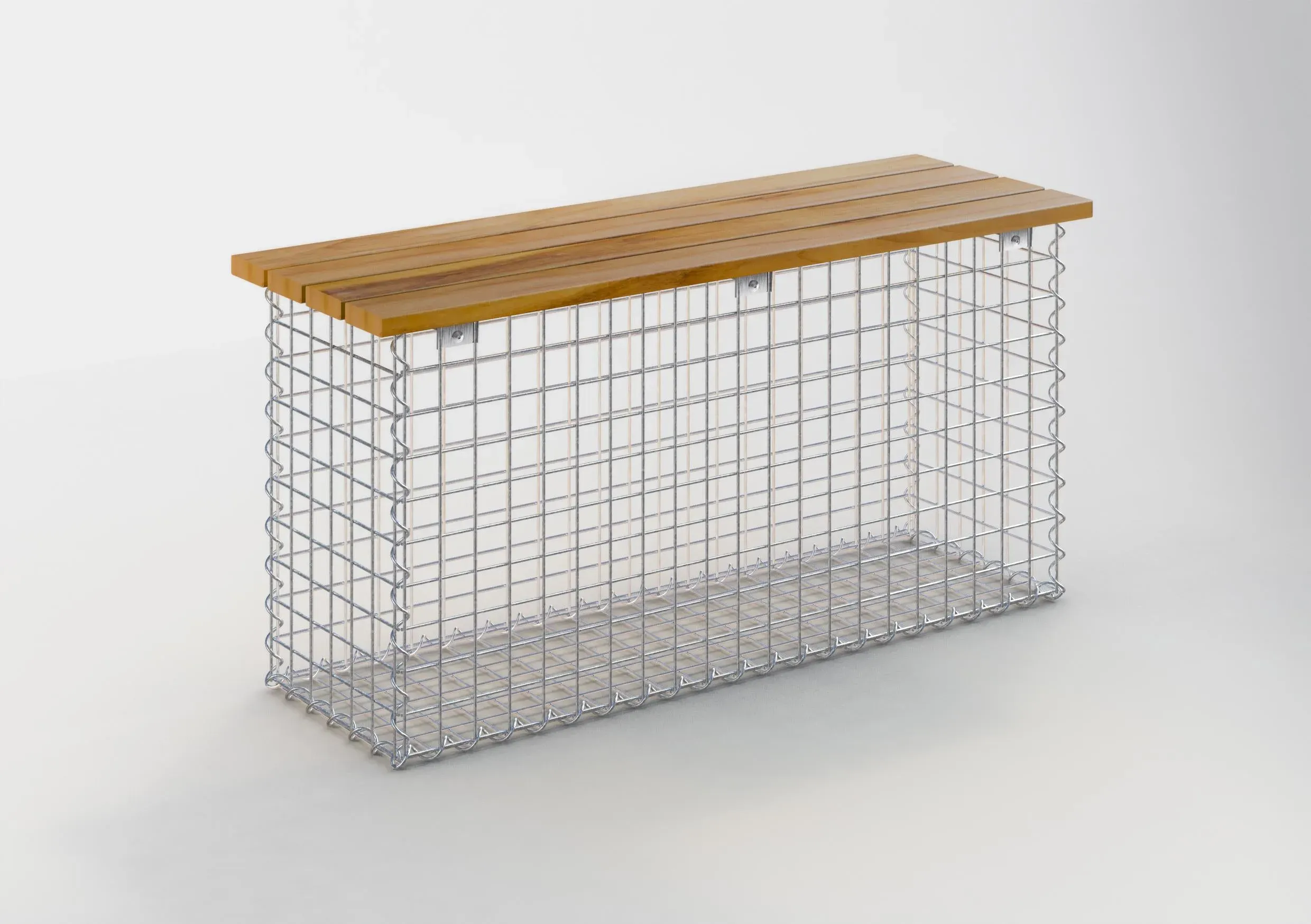 Banc de jardin fourche en spirale 105 x 50 x 30 cm -3 TEAK MW 5 x 5 cm