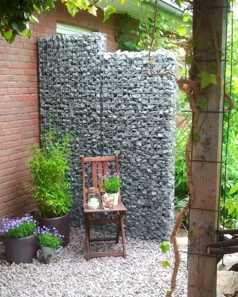 Clôture en gabion sur mesure - maille 5x5cm