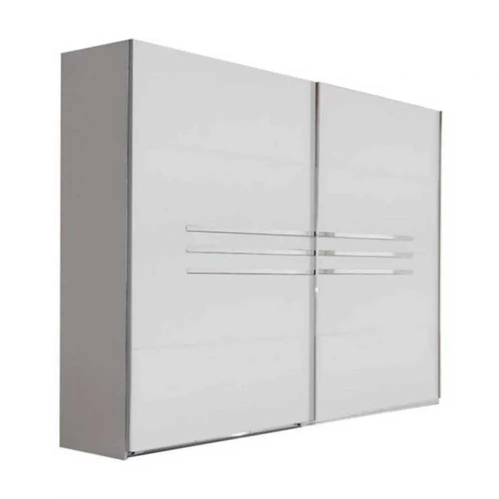 Armoire 2 portes coulissantes 225 cm CARAMELLA blanc
