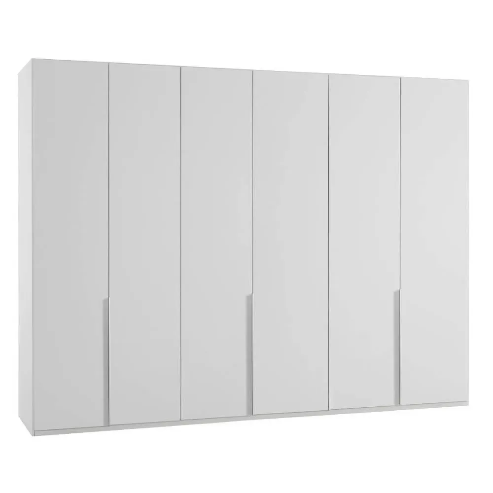 Armoire 6 portes WILMA 270 cm blanche