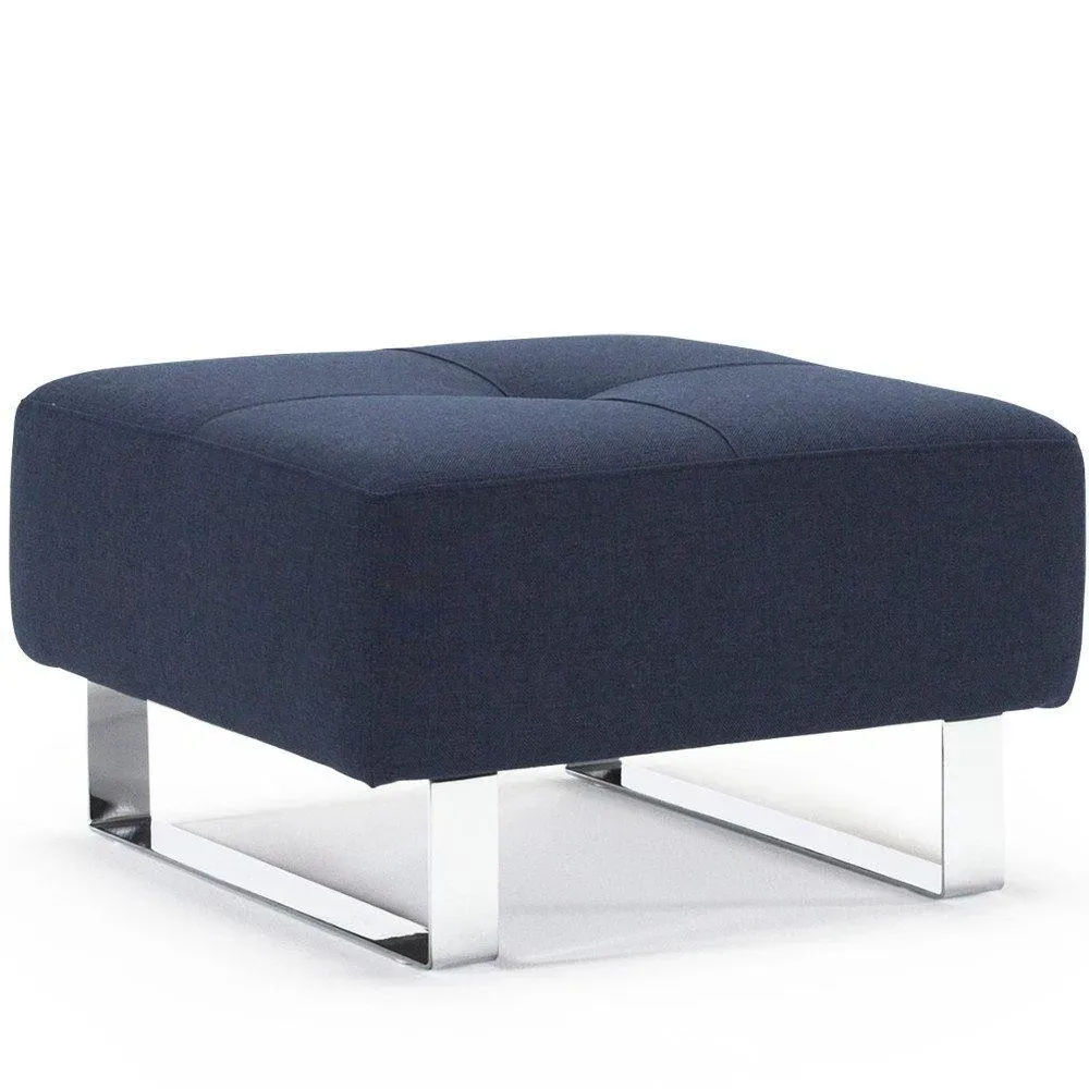 INNOVATION LIVING  Pouf design SUPREMAX DELUXE 65*65 cm tissu Mixed Dance_Blue