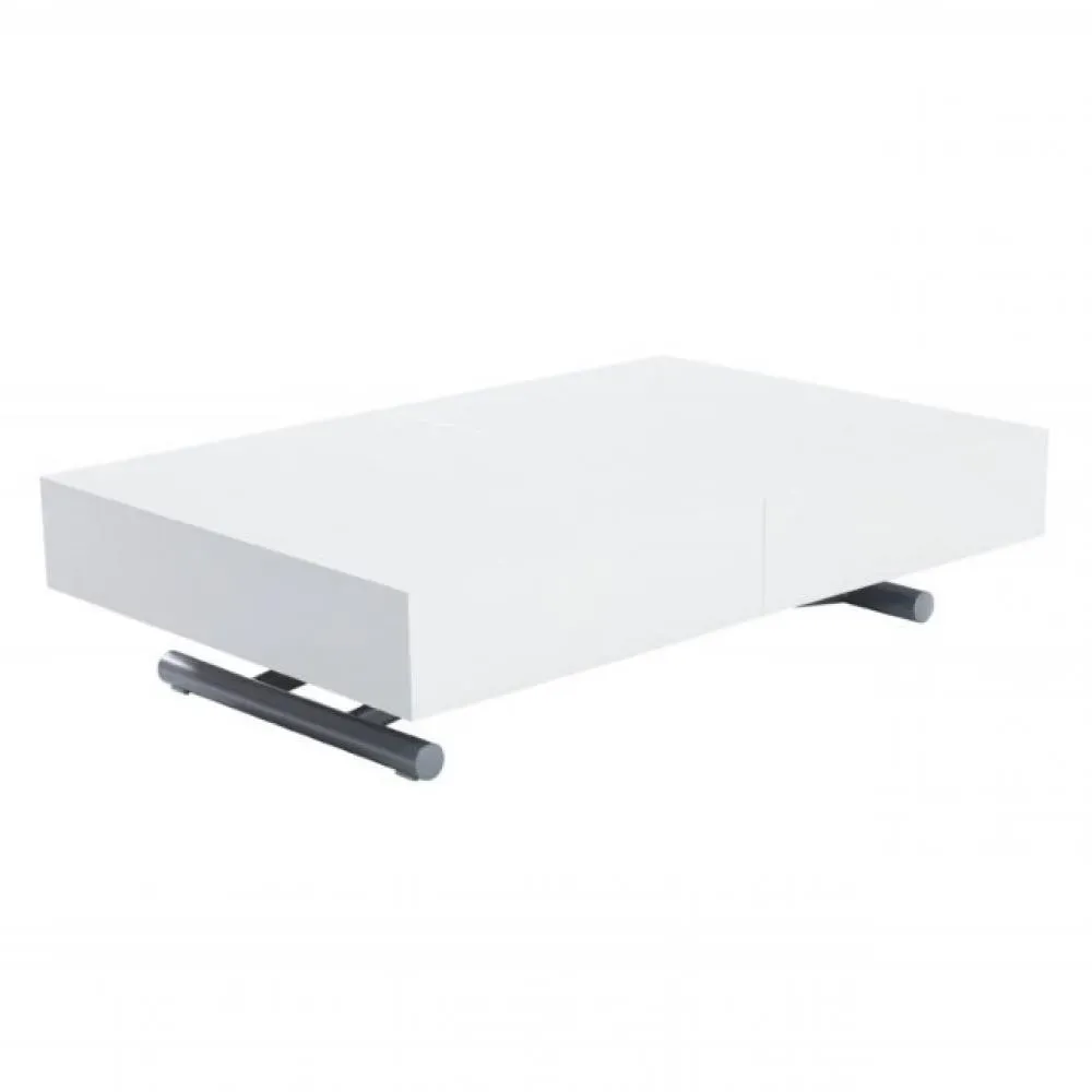 Table relevable extensible HARIE laquée blanc