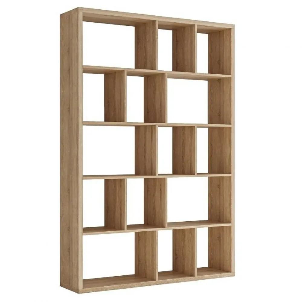 Bibliothèque design RUBY chêne naturel largeur 150 cm