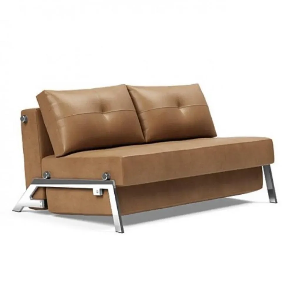 INNOVATION LIVING  Canapé design CUBED 02 CHROME convertible 200*140 cm coloris Faunal Brown