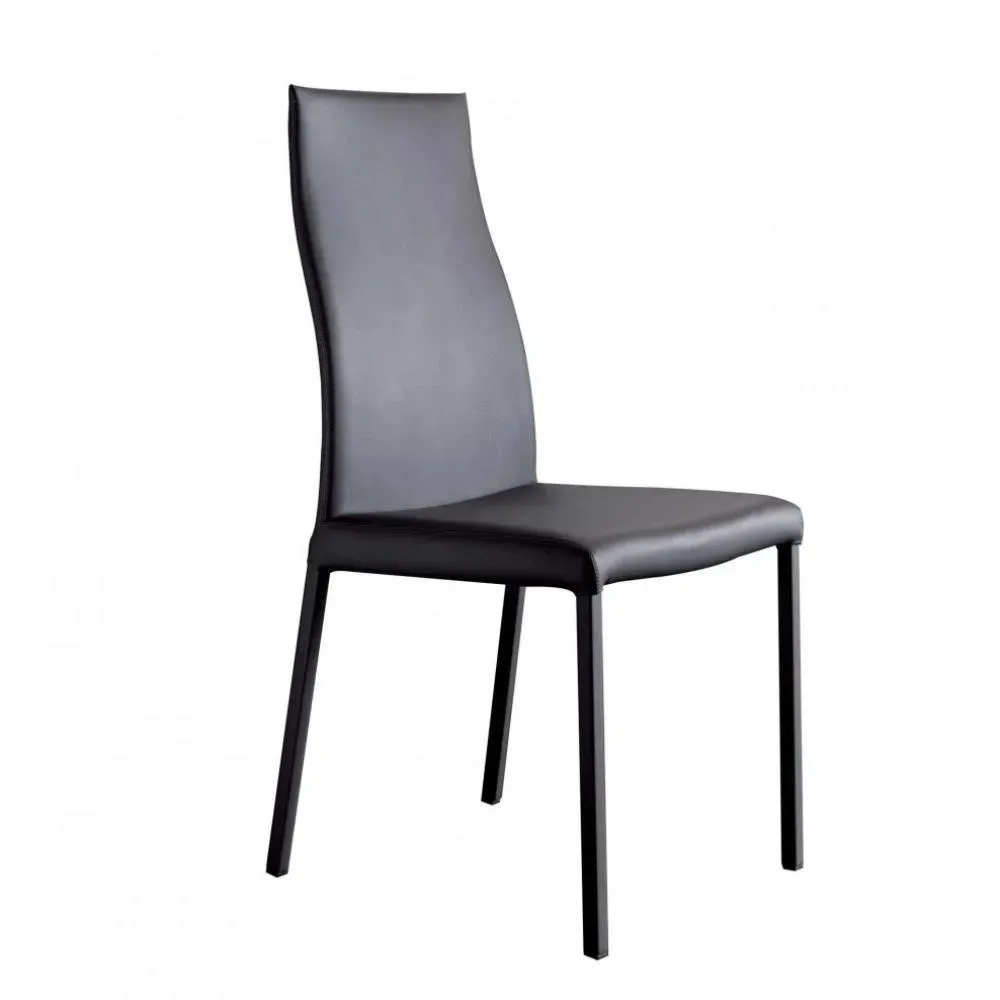 Lot de 2 chaises OZZIO BLITZ en cuir Noir