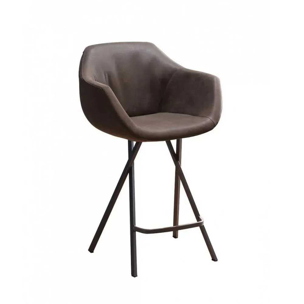 Ozzio DUMBO  Tabouret de bar en velours corda et Métal