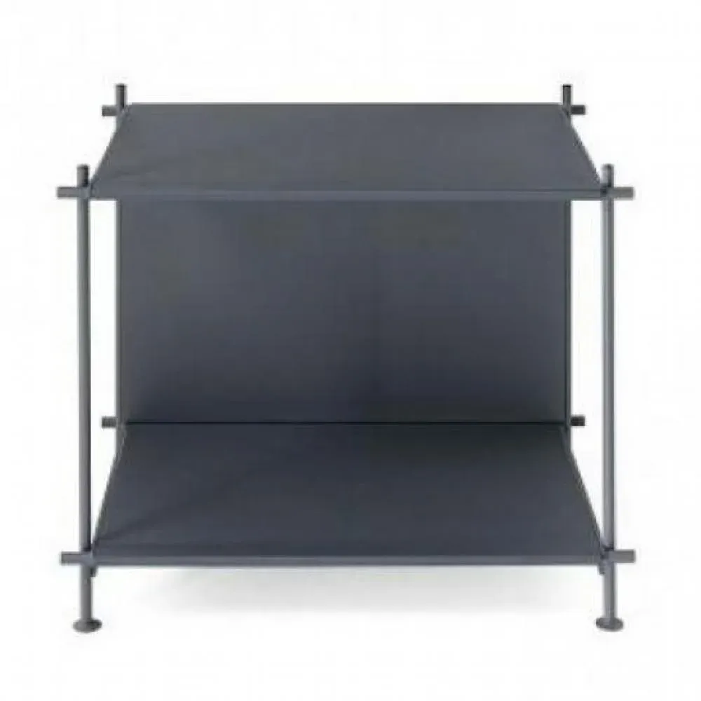 Bibliothèque MUSA  50 cm avec côtés de 50 cm de haut en tiges d'acier