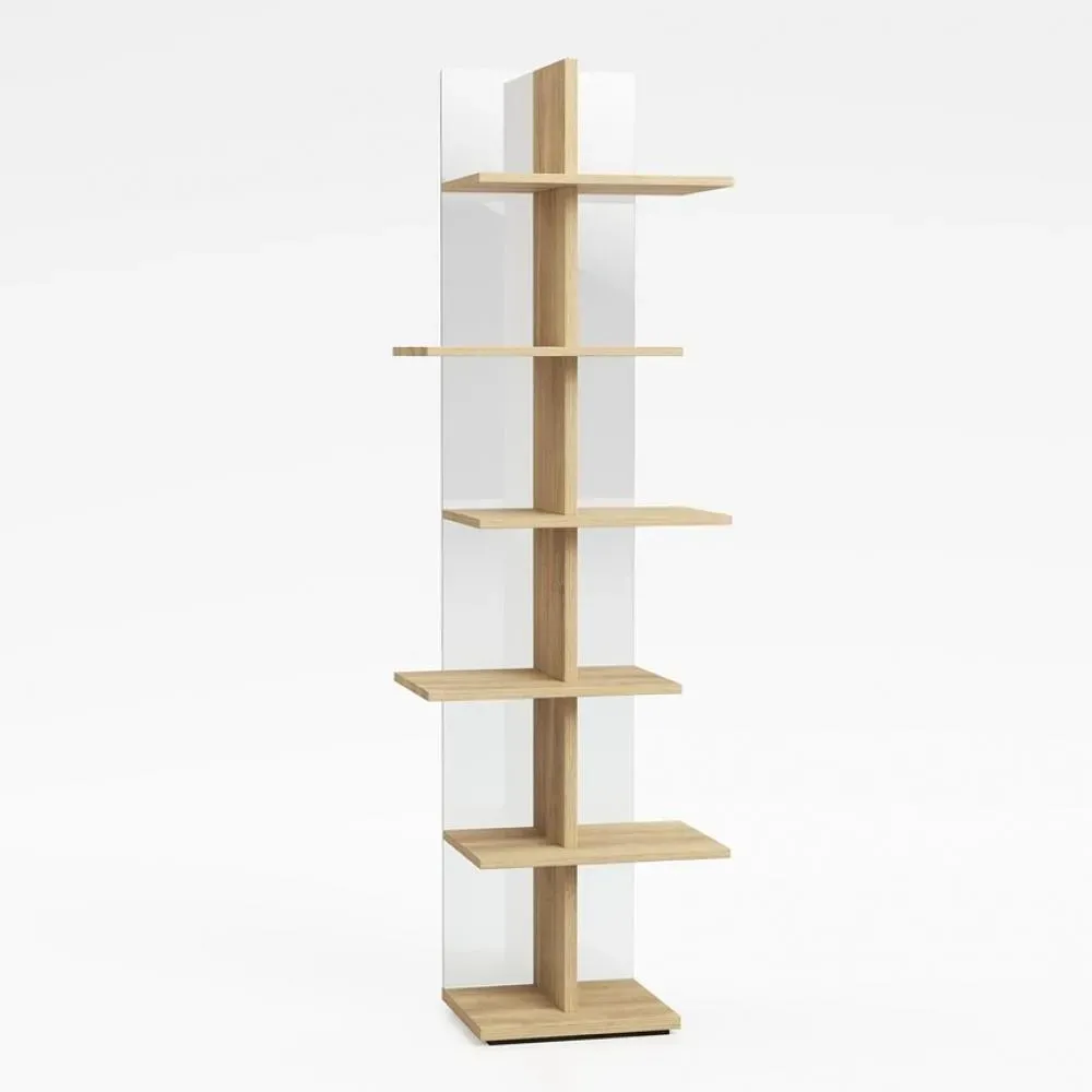 Bibliothèque STEP en stratifié écologique coloris chêne naturel