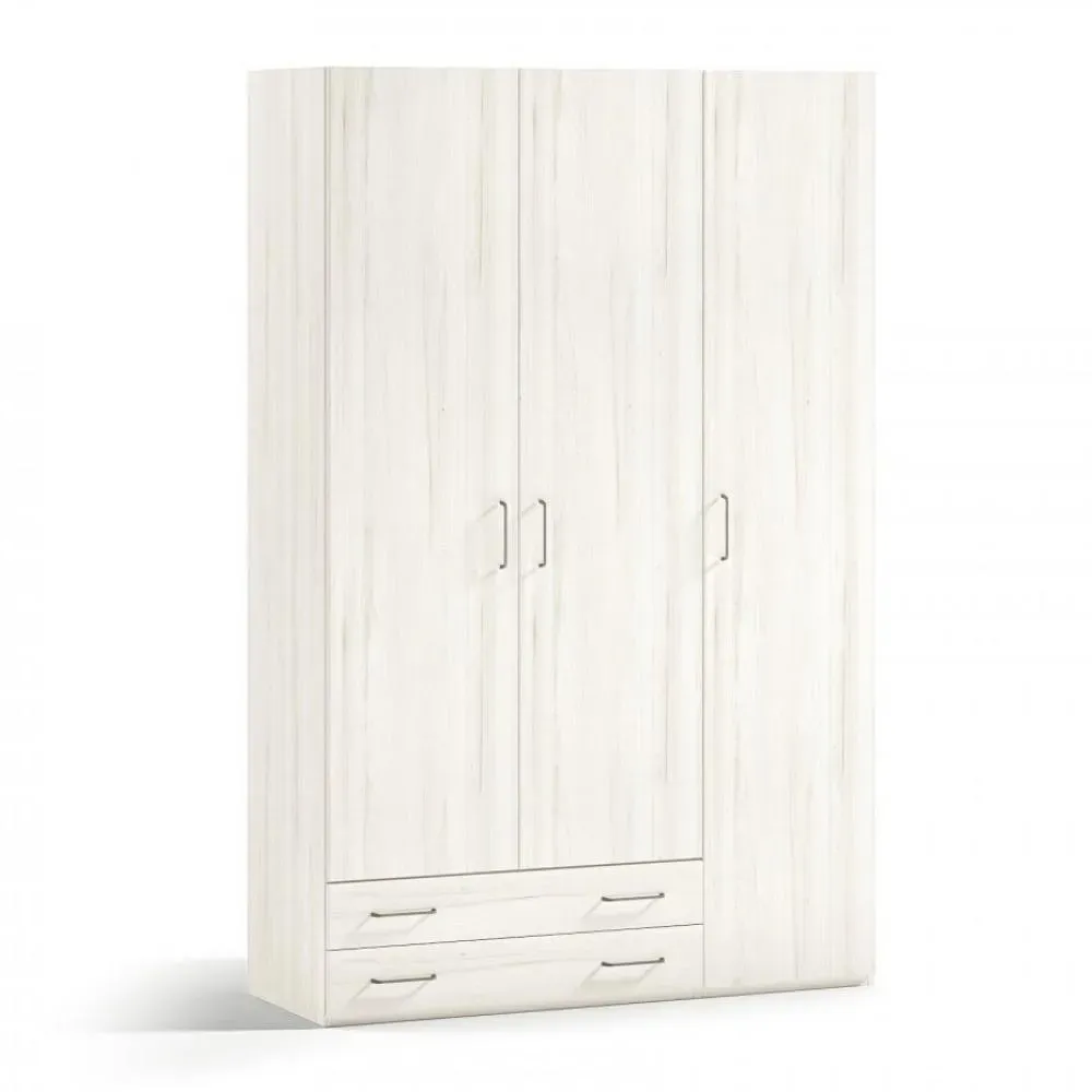 Armoire 3 portes 2 tiroirs gauche 139,5 x 57,5 x 220 cm