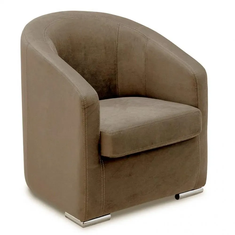 Fauteuil fixe FOLIO cayenne polyurethane taupe
