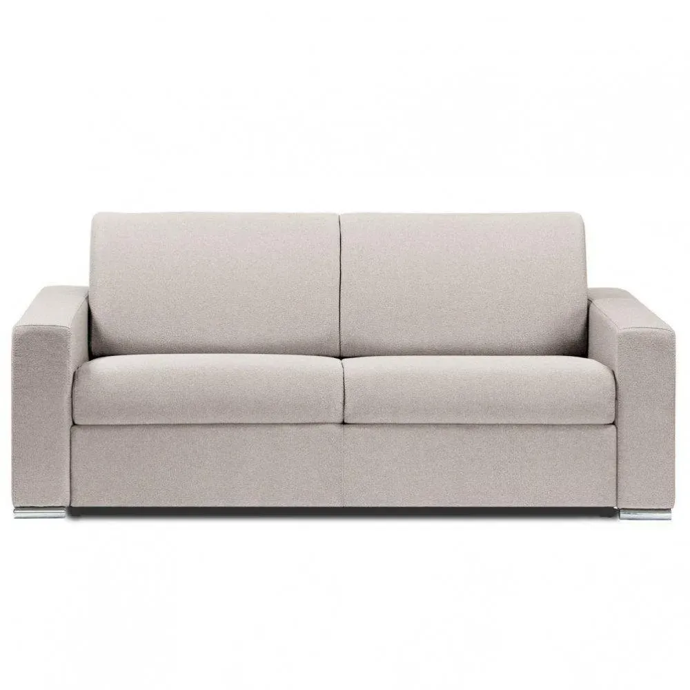 Canapé fixe DREAMER 3 places maxi 215 cm bouclettes loop ivoire