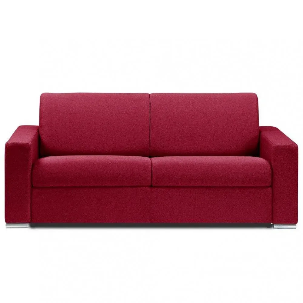 Canapé fixe DREAMER 2 places 175 cm velours amore rouge