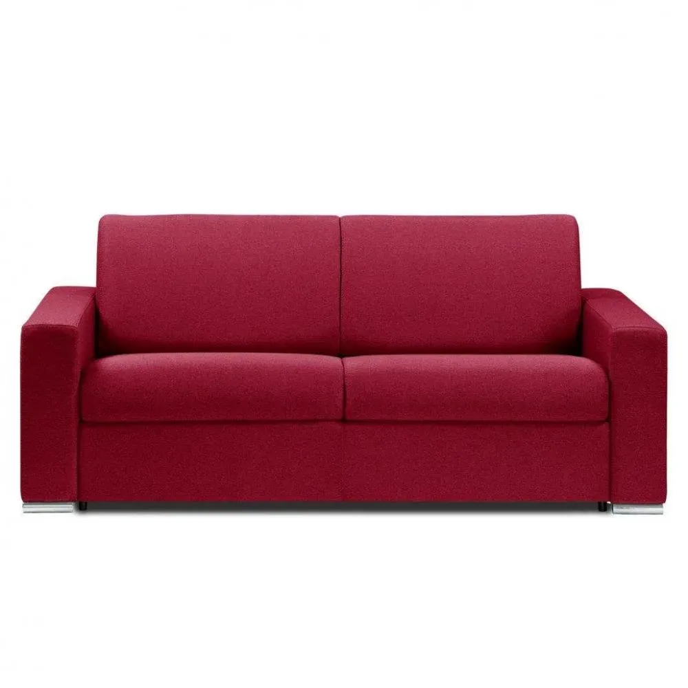 Canapé fixe DREAMER 3 places 175 cm cuir regent bordeaux