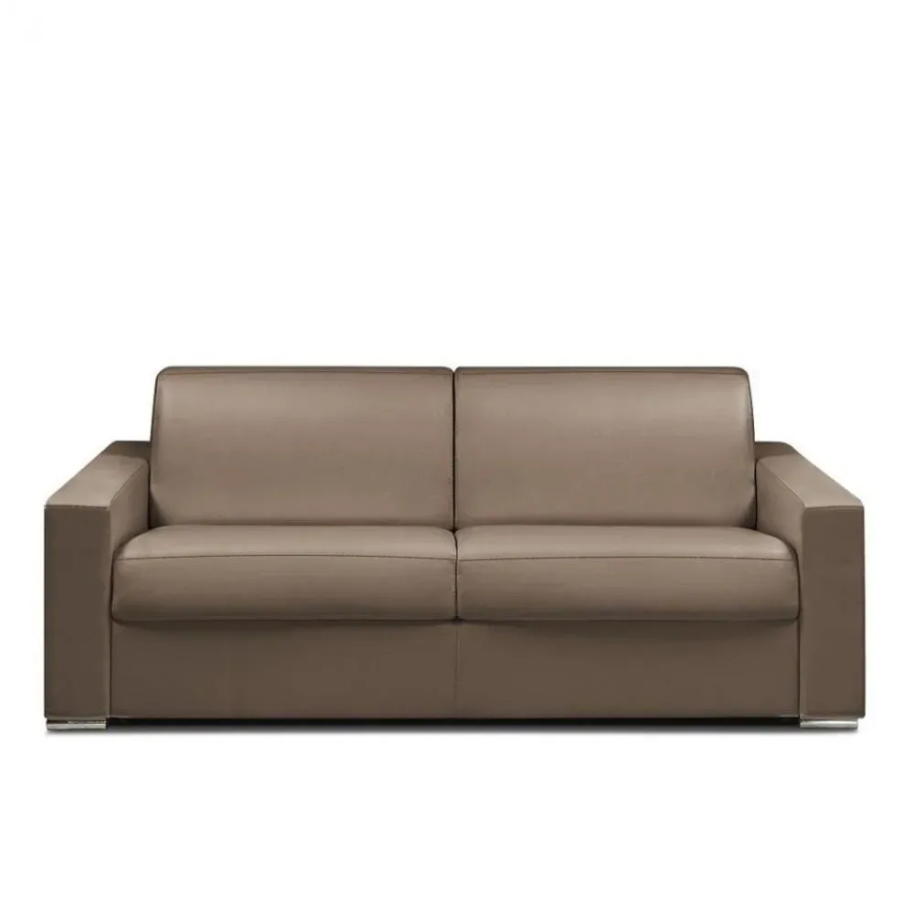 Canapé fixe DREAMER 3 places maxi 215 cm velours amore taupe