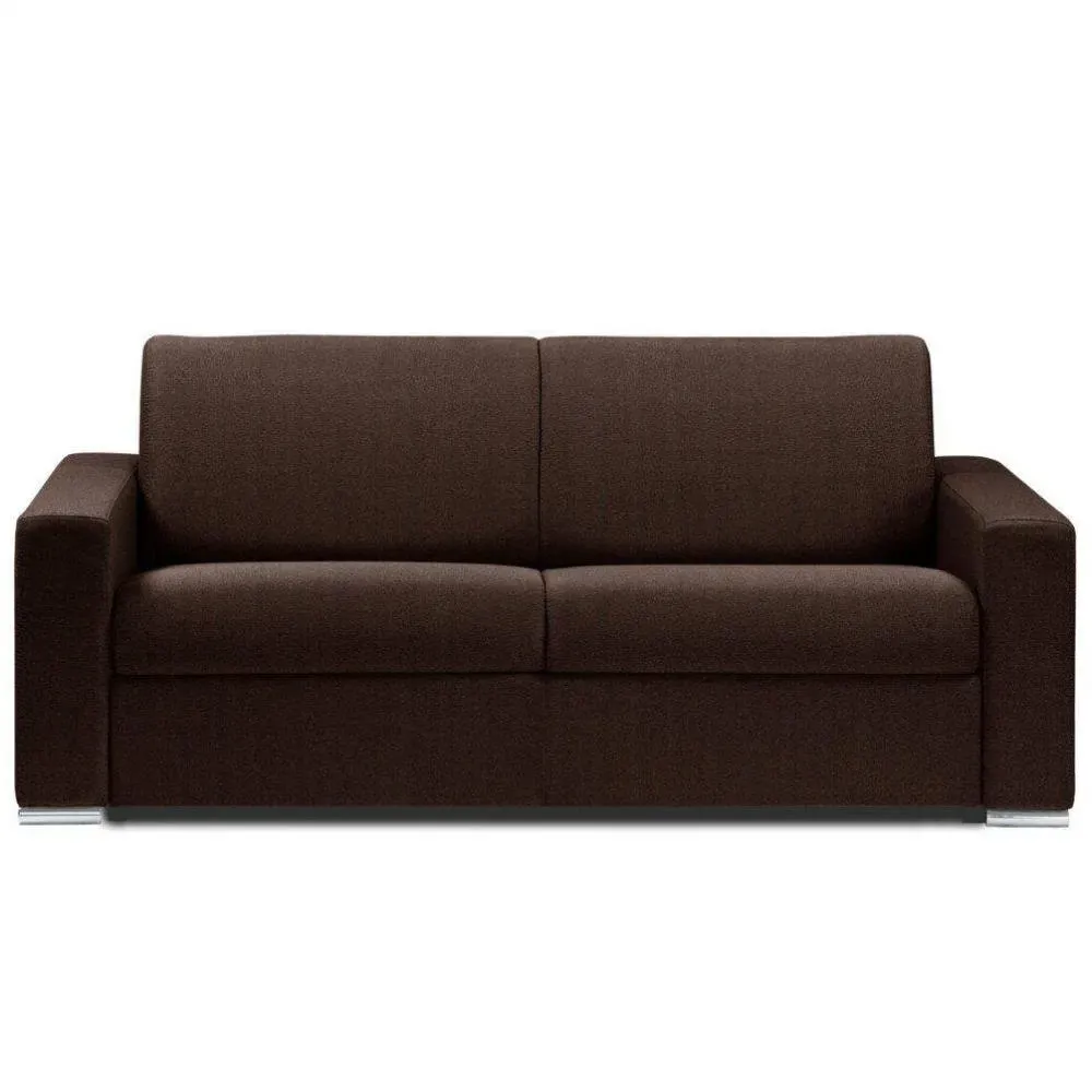 Canapé fixe DREAMER 3 places 195 cm velours amore chocolat