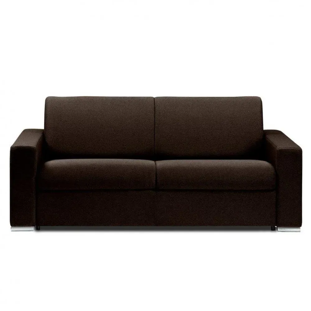 Canapé fixe DREAMER 3 places 195 cm velours velluto brun