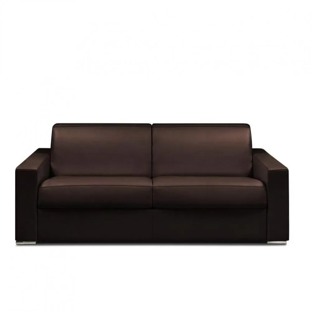 Canapé fixe DREAMER 3 places maxi 215 cm cuir regent chocolat