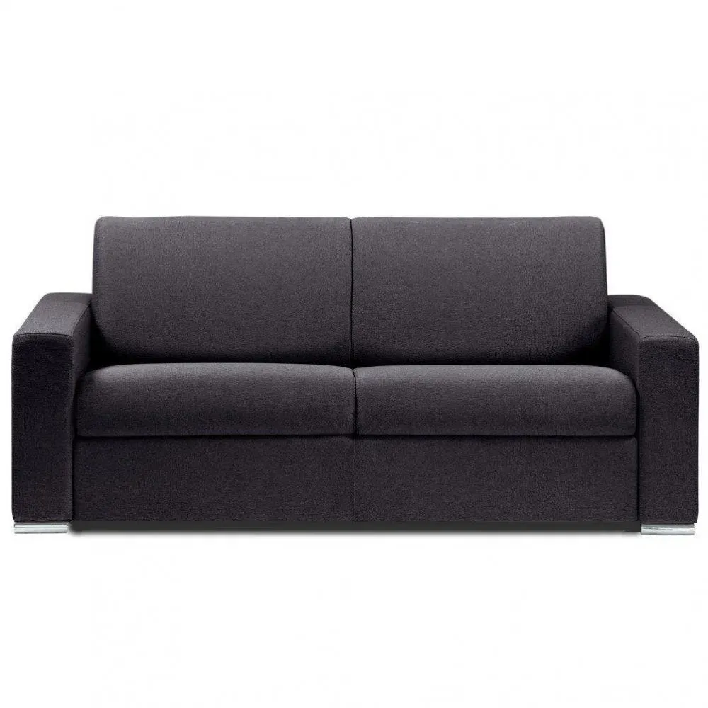 Canapé fixe DREAMER 3 places 195 cm velours amore gris bleu