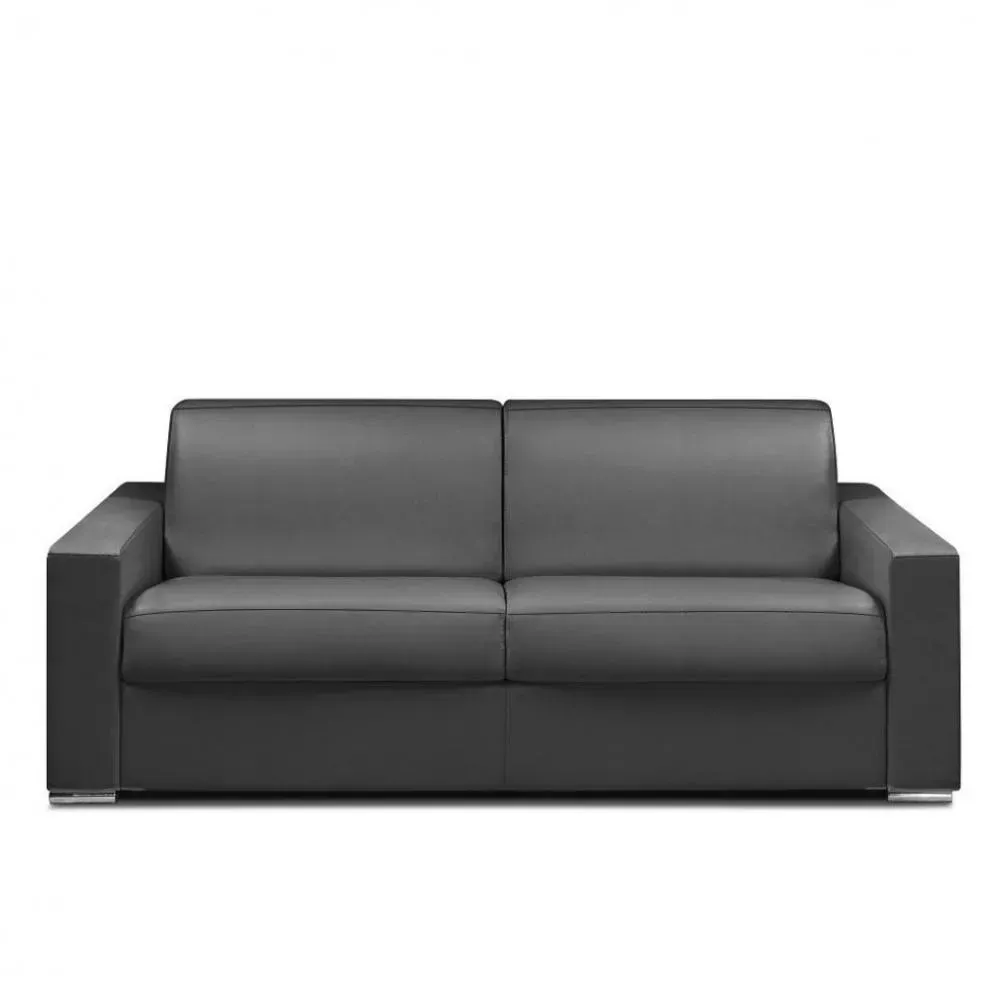 Canapé fixe DREAMER 3 places maxi 215 cm cuir regent graphite