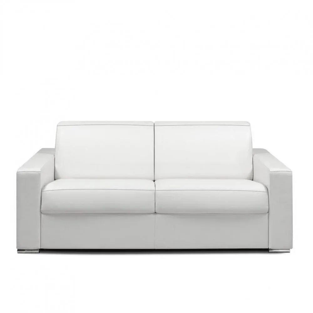 Canapé fixe DREAMER 3 places 195 cm cuir regent blanc cassé