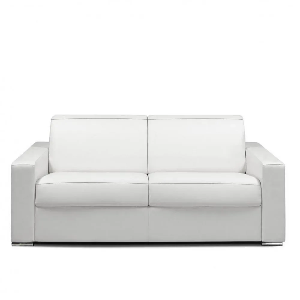 Canapé fixe DREAMER 3 places maxi 215 cm cayenne polyuréthane blanc