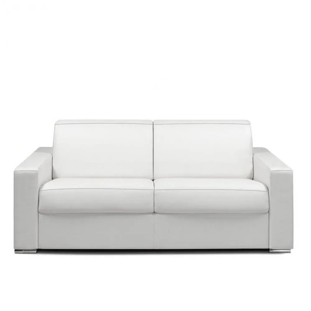 Canapé fixe DREAMER 3 places maxi 215 cm cuir regent blanc cassé