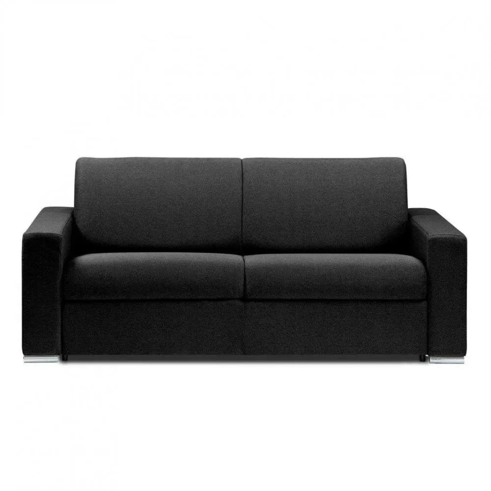 Canapé fixe DREAMER 2 places 175 cm velours amore noir