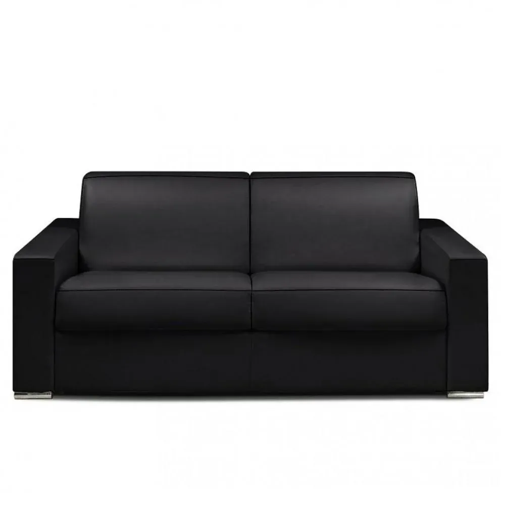 Canapé fixe DREAMER 2 places 175 cm cuir regent noir