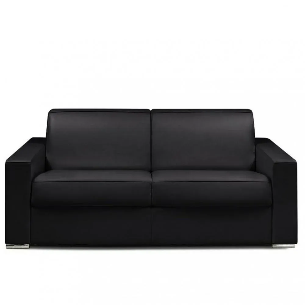 Canapé fixe DREAMER 3 places maxi 215 cm cayenne polyuréthane noir