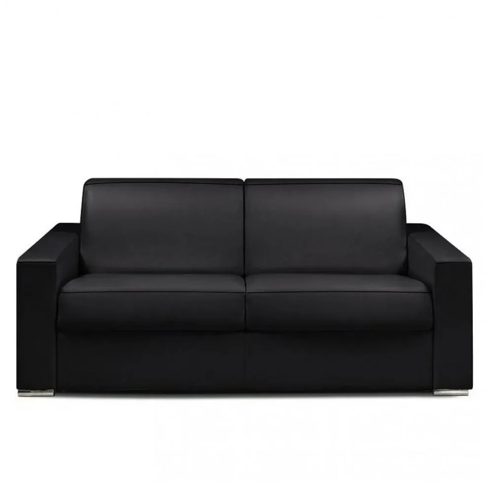 Canapé fixe DREAMER 3 places maxi 215 cm microfibre vintage noir