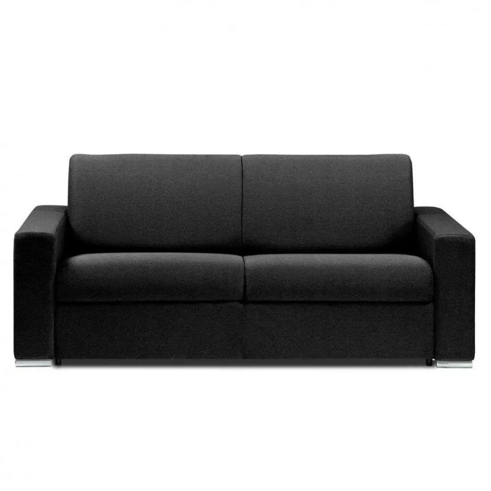 Canapé fixe DREAMER 3 places maxi 215 cm velours amore noir