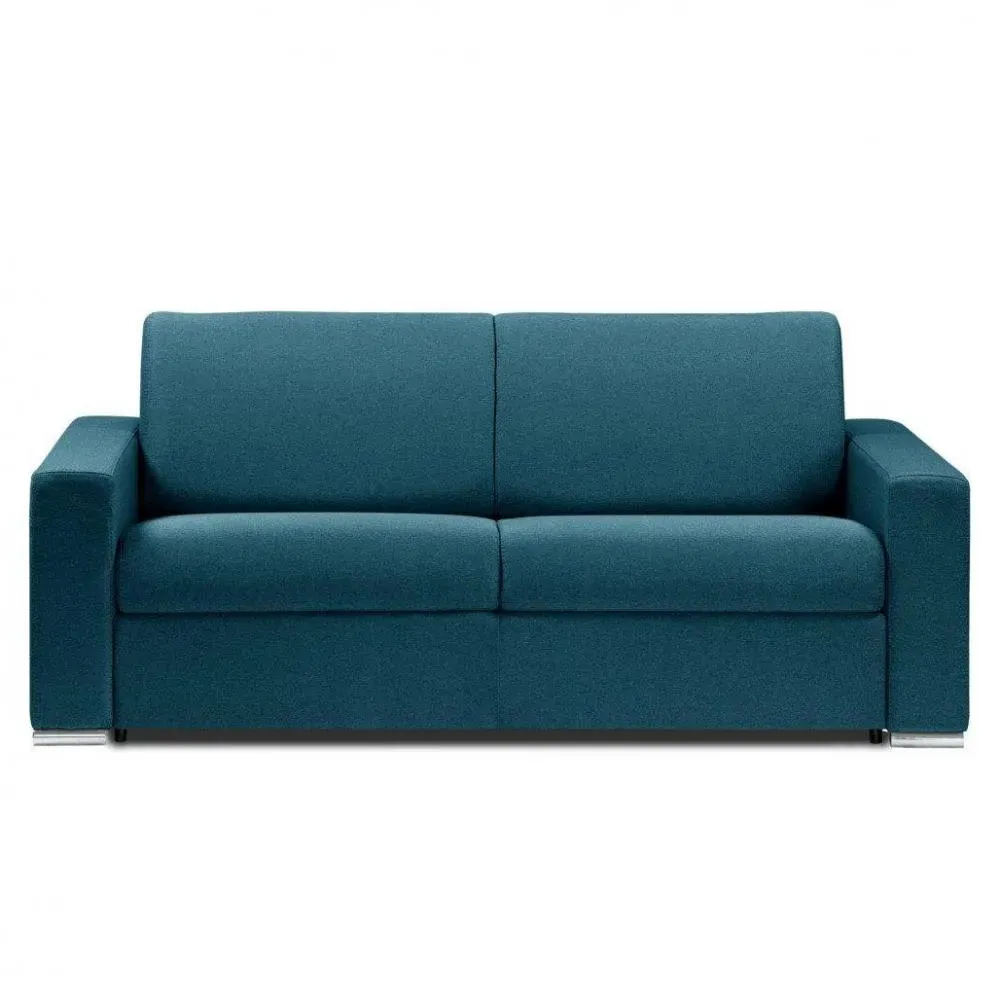 Canapé fixe DREAMER 2 places 175 cm velours velluto bleu pétrole