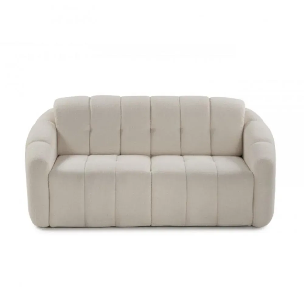 Canapé 3 places maxi VIGO FIXE 227 cm bouclé beige